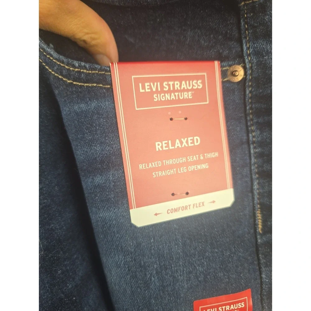 Levi Strauss Signature‎ Jeans Men's Size 30x32 Blue Relaxed Fit NWT Workwear